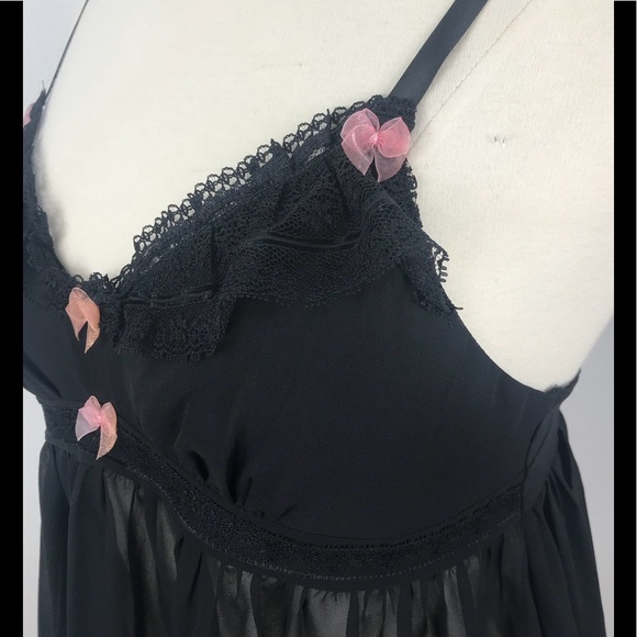 Betsey Johnson Intimates Sheer Chemise Babydoll S - Picture 5 of 8
